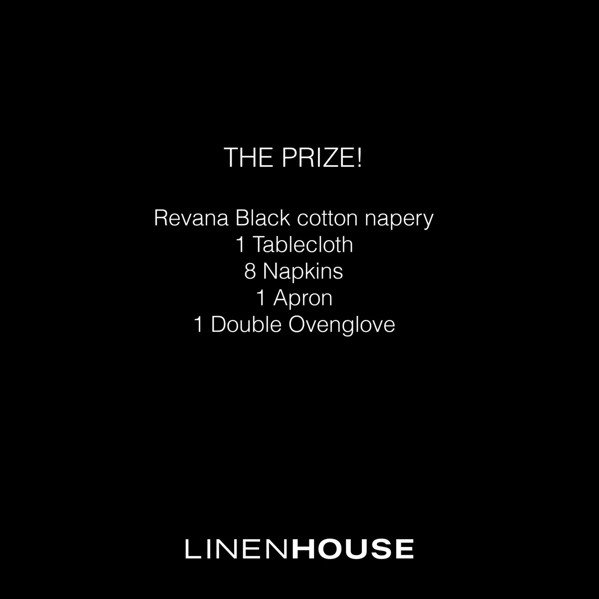 HOMEetcSA's tweet image. COMPETITION TIME! 

Stand a chance to win a LINEN HOUSE REVANA BLACK hamper.

Winner will be announced on Instagram,14 Aug