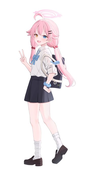 「hair bobbles pink hair」 illustration images(Latest)｜5pages
