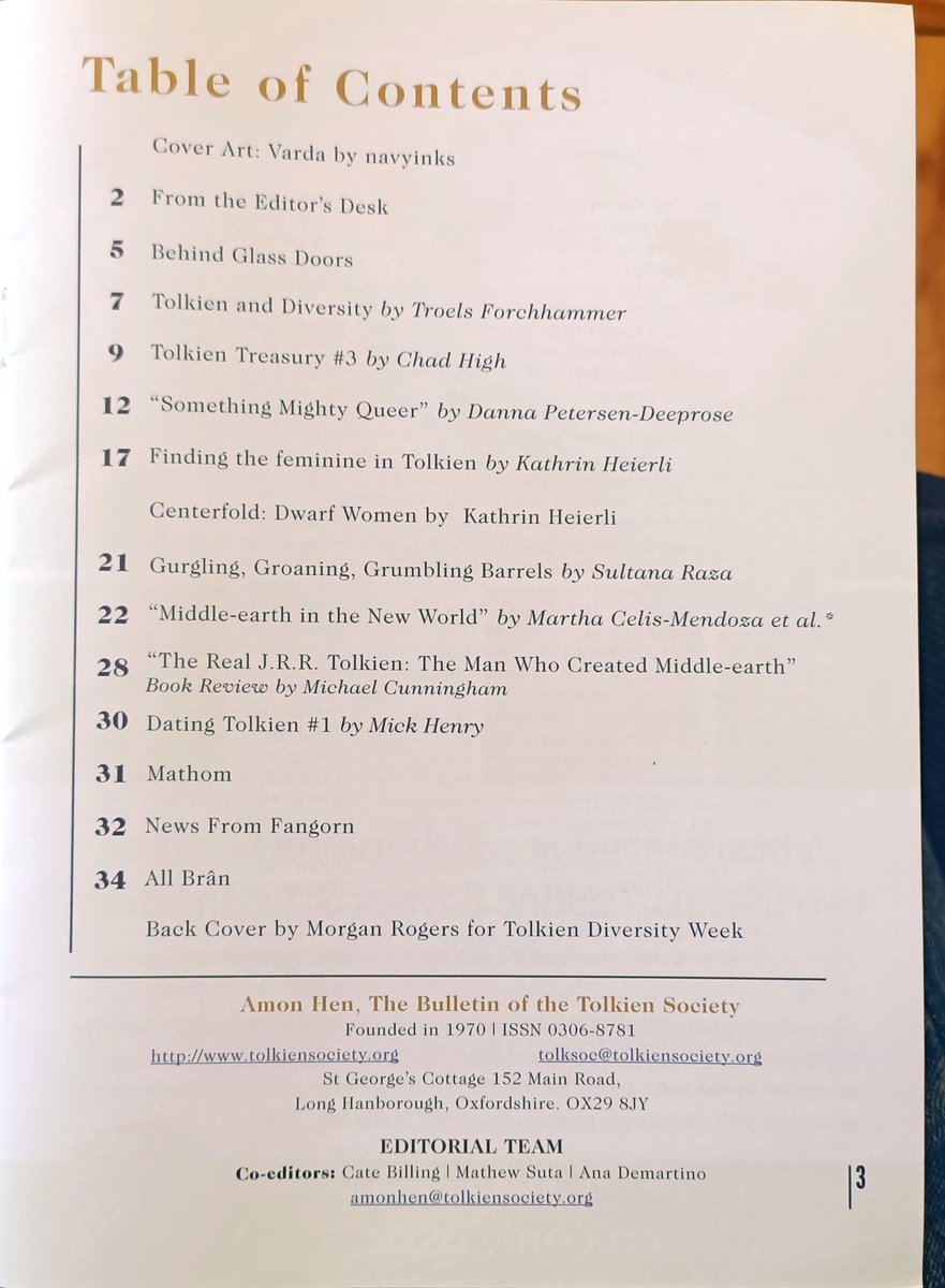Galadhorn's tweet photo. Tolkienowskie kurioza. Oto jedno z nich. Numer "Amon Hen" (#TolkienSociety) z VIII/2021 o tematyce #diversity. Wielkie towarzystwa tolkienowskie dziś nie dbają już o dziedzictwo Tolkiena (#TrueTolkien) tylko wpychają fanom lewicową agendę polityczną https://t.co/5f2bv3FPU6
