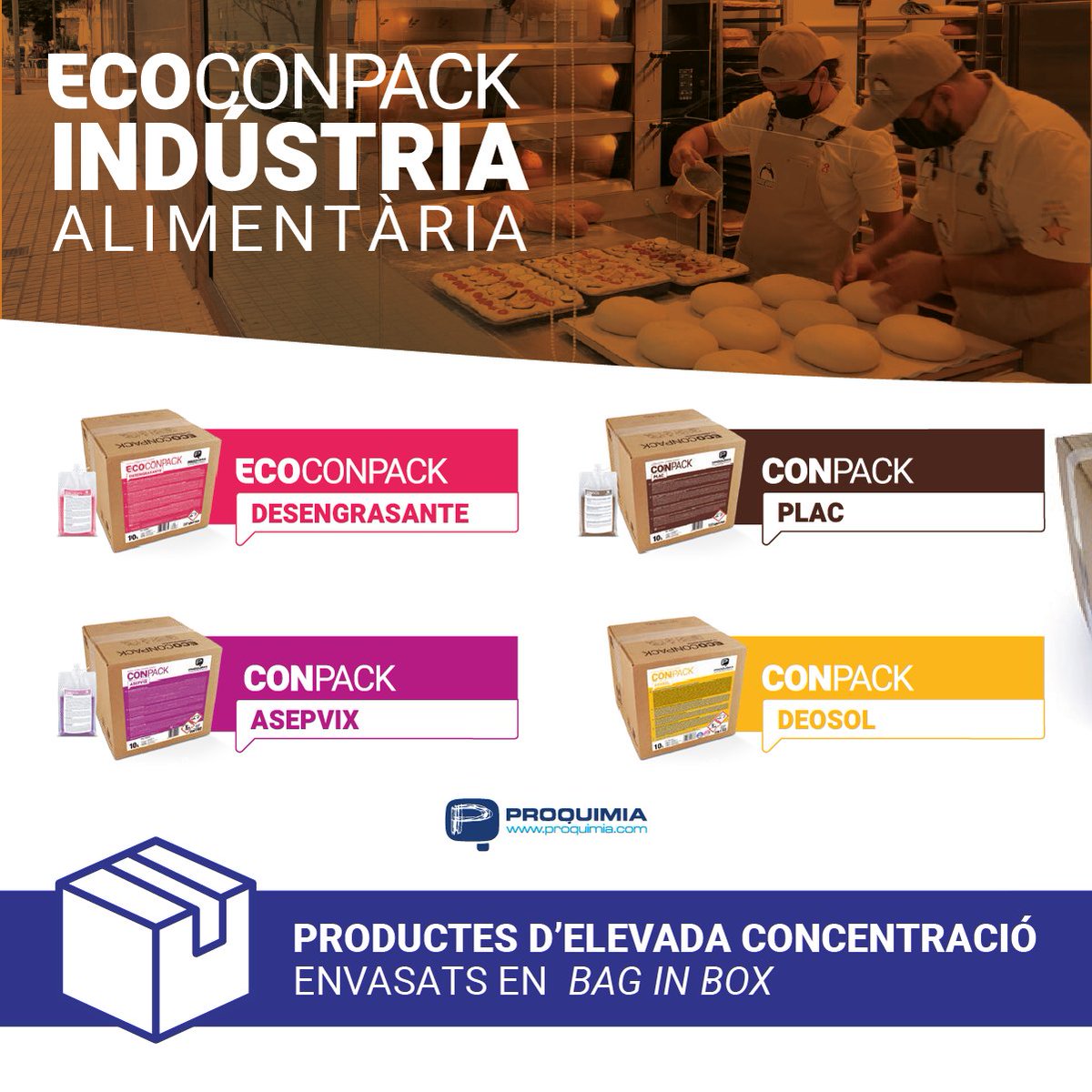 Ambisist's tweet photo. EcoConpack ofereix els millors productes de neteja per a la indústria alimentària!✨
Especialitats químiques aportant solucions integrals: productes d'elevada concentració envasts en bag in box👌🏼

#Ambisist #Productesneteja #Girona #Neteja #Proquimia #Ecoconpack https://t.co/z2u63upvme