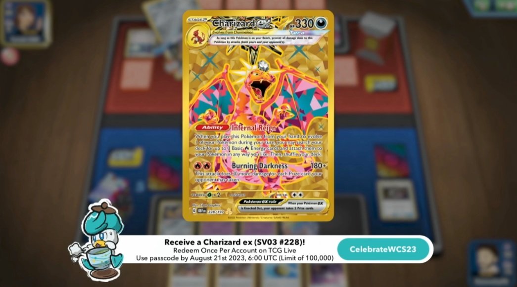 ReinaVGC's tweet photo. FREE Codes !!! redeem during Pokemon Worlds 2023 Yokohama!!!

PTCGLive:
CelebrateWCS23

Pokemon Scarlet &amp; Violet:
GETY0URMEW 
23WCSGASTR0D0N

Pokemon Unite:
2NDANNIVERSARY

Pokemon Center US / Canada:
worlds2023 / worlds2023ca

#PokemonWorlds 
#PokemonScarletViolet
#Pokemon https://t.co/OA40ZfVkmf