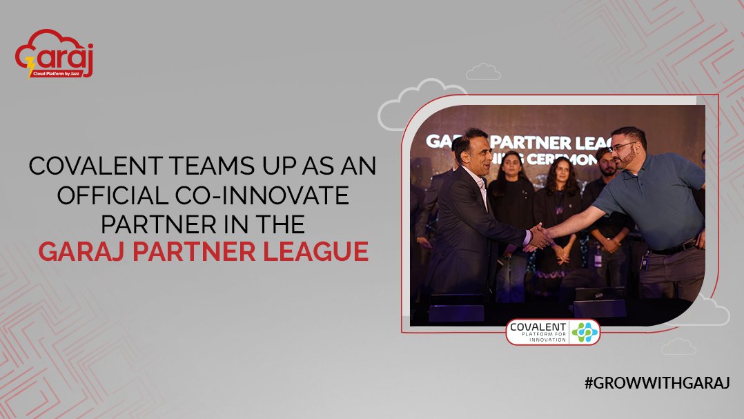 JazzBusiness's tweet photo. #GarajCloud is excited to announce Covalent joining the Garaj Partner League. We are offering cutting-edge fintech solutions that will reshape the industry landscape. Join us as a Garaj Partner now!
For info: https://t.co/n5gYkzNIfo
#GrowWithGaraj #OpportunitiesUnlocked https://t.co/zDPmQfsIUv