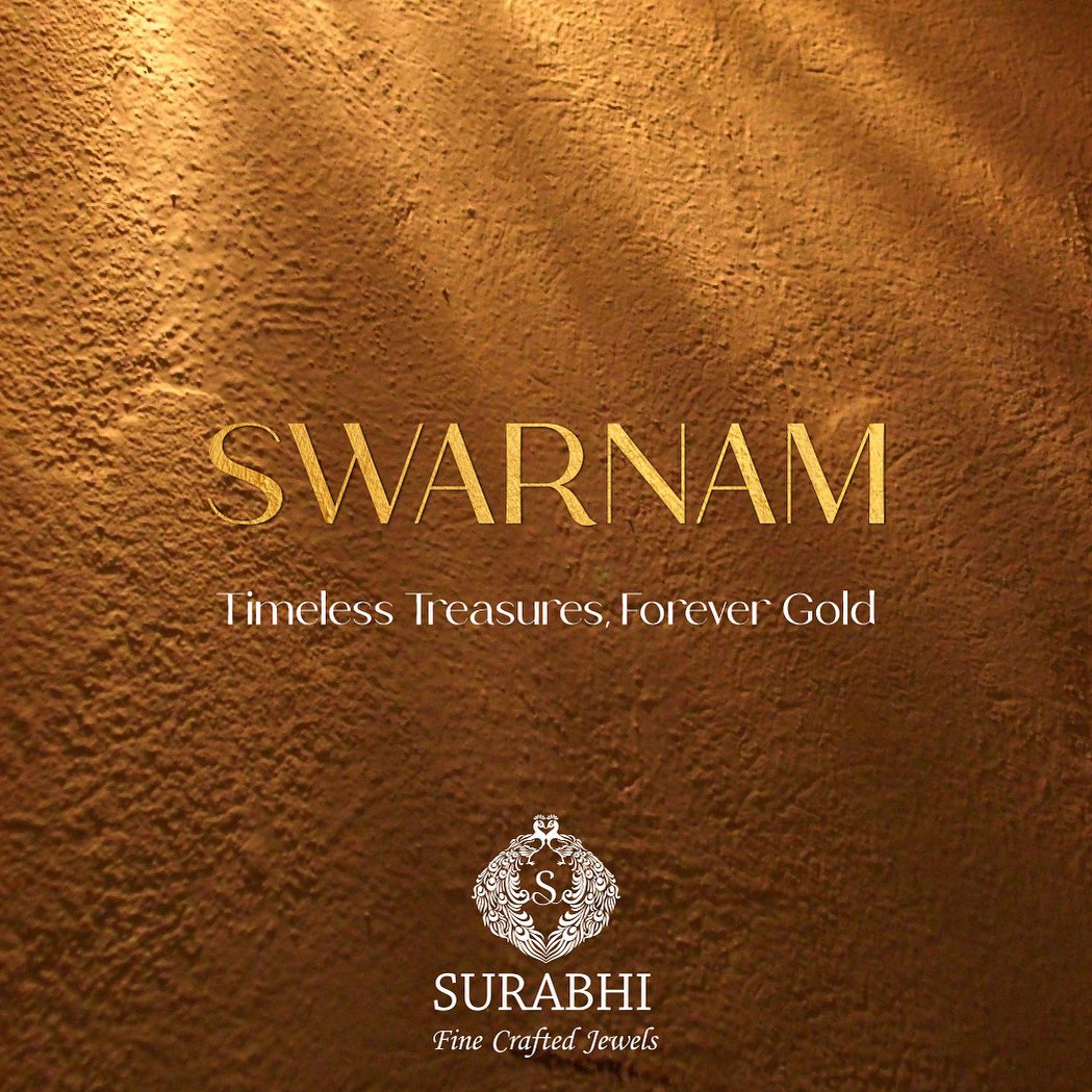 Unveiling 'Swarnam': A Timeless Symphony of Radiance and Gold!  Discover eternal beauty with our newest gold jewelry collection at Surabhi Fine Jewels!  #SwarnamCollection #EternalRadiance #GoldGlow #JewelsOfTime #TimelessElegance #ShineOnForever #RadiantBeauty