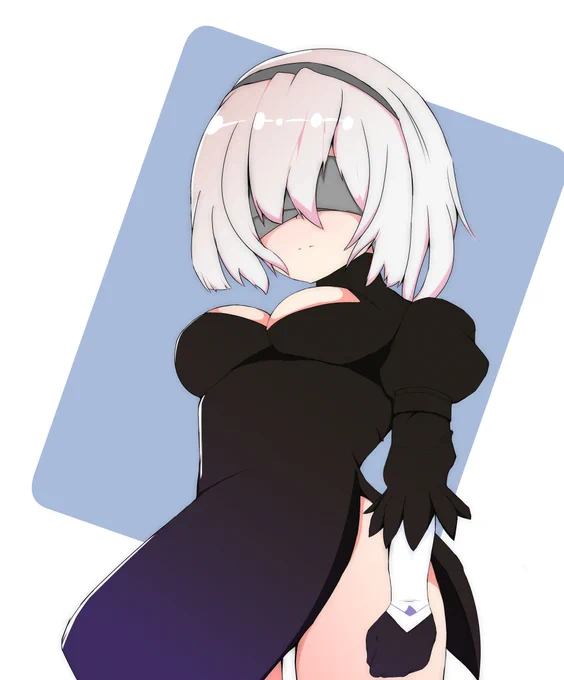 #イラスト #illustration #2B ハイライト用(*'ω`*) 