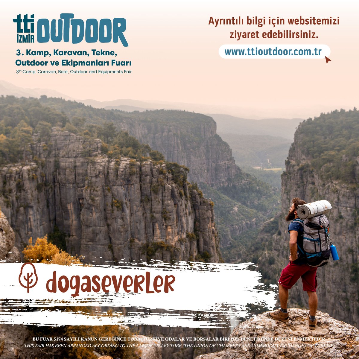 TTI Outdoor Kamp,Karavan,Tekne,Outdoor ve Ekipmanları Fuarı, farklı ziyaretçi profilleri ile 7-10 Aralık 2023 tarihlerinde sektör temsilcilerini fuarizmir’de buluşturacak.
Ziyaretçi profilimizin tamamı için web sitemizi ziyaret edebilirsiniz. 
ttioutdoor.com.tr/ziyaretci-prof…