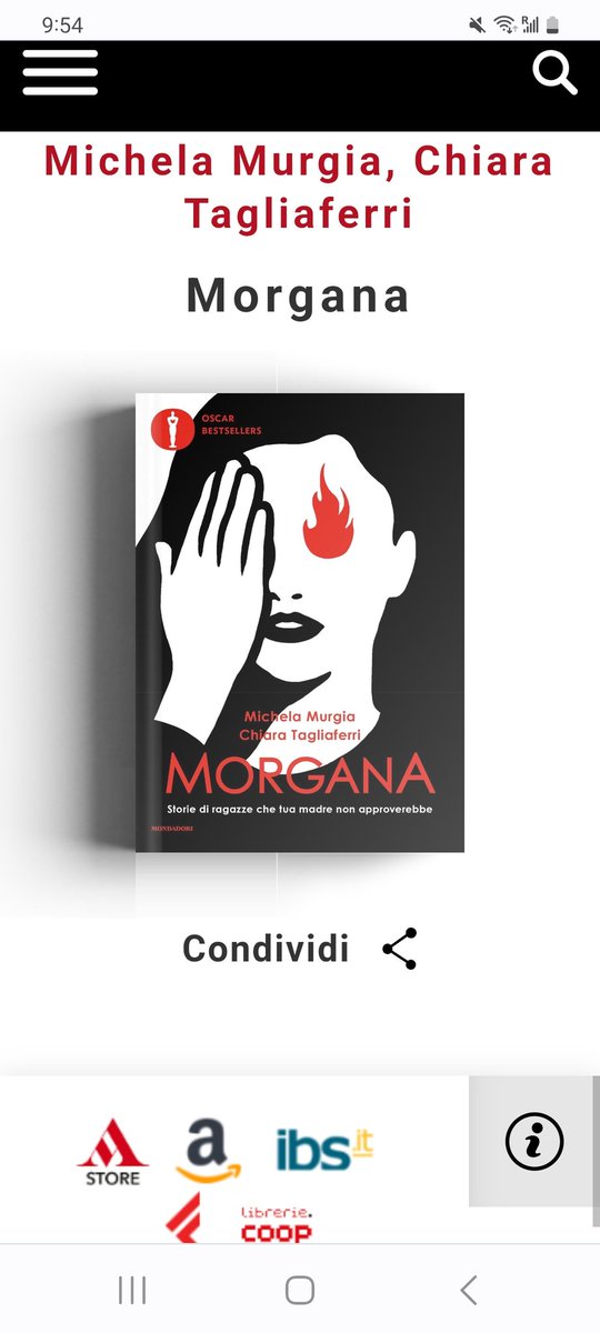 <a href="/KelleddaMurgia/">Michela Murgia</a> è volata via. Una persona speciale coraggiosa e libera. La serie di suoi scritti che preferisco è #Morgana con #ClaudiaTagliaferri.
Si trova dappertutto, anche in podcast. Leggetela. Ascoltatela. Sono storie che meritano di essere conosciute.
#MichelaMurgia