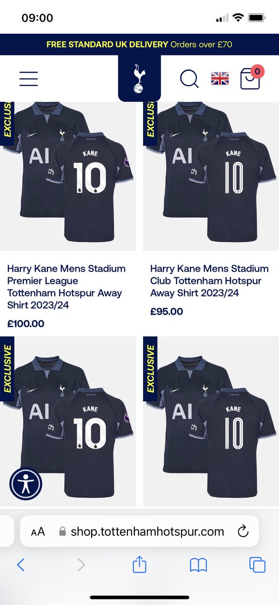 Being trolled by your own club shop as they drop the new away shirt.