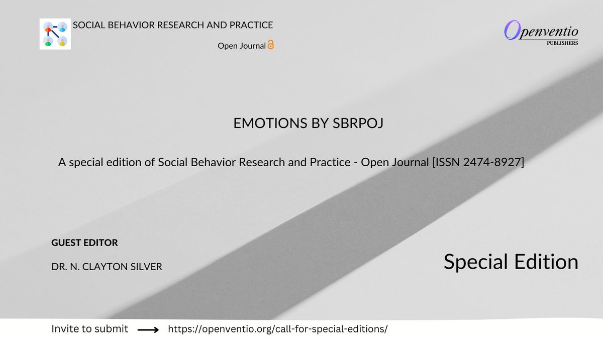 SBRPOJ - Openventio Publishers tweet media