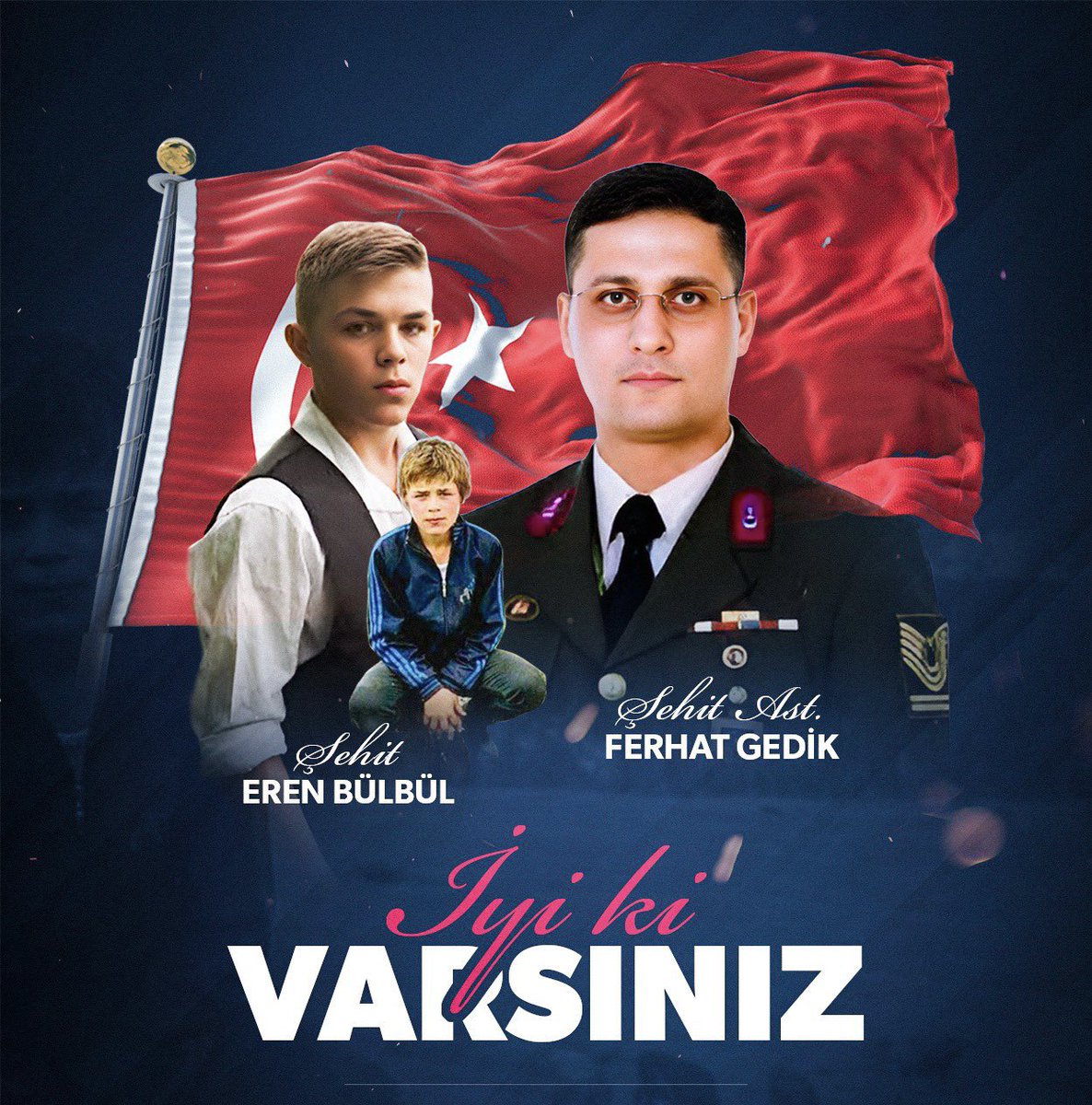 Bu milletin kalbinde sonsuza dek yaşamaya devam edeceksiniz.

Ruhunuz şad olsun 

#iyikivarsıneren
#İyikivarsınferhat