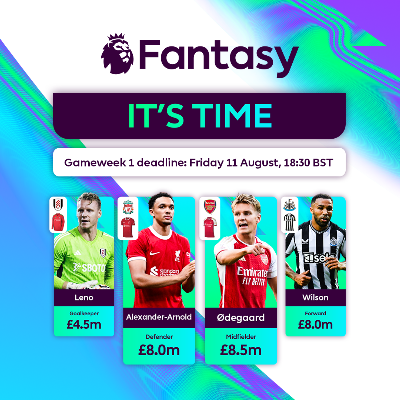 OfficialFPL's tweet photo. It's time.

Get those #FPL teams in order before the 18:30 BST deadline! 👇