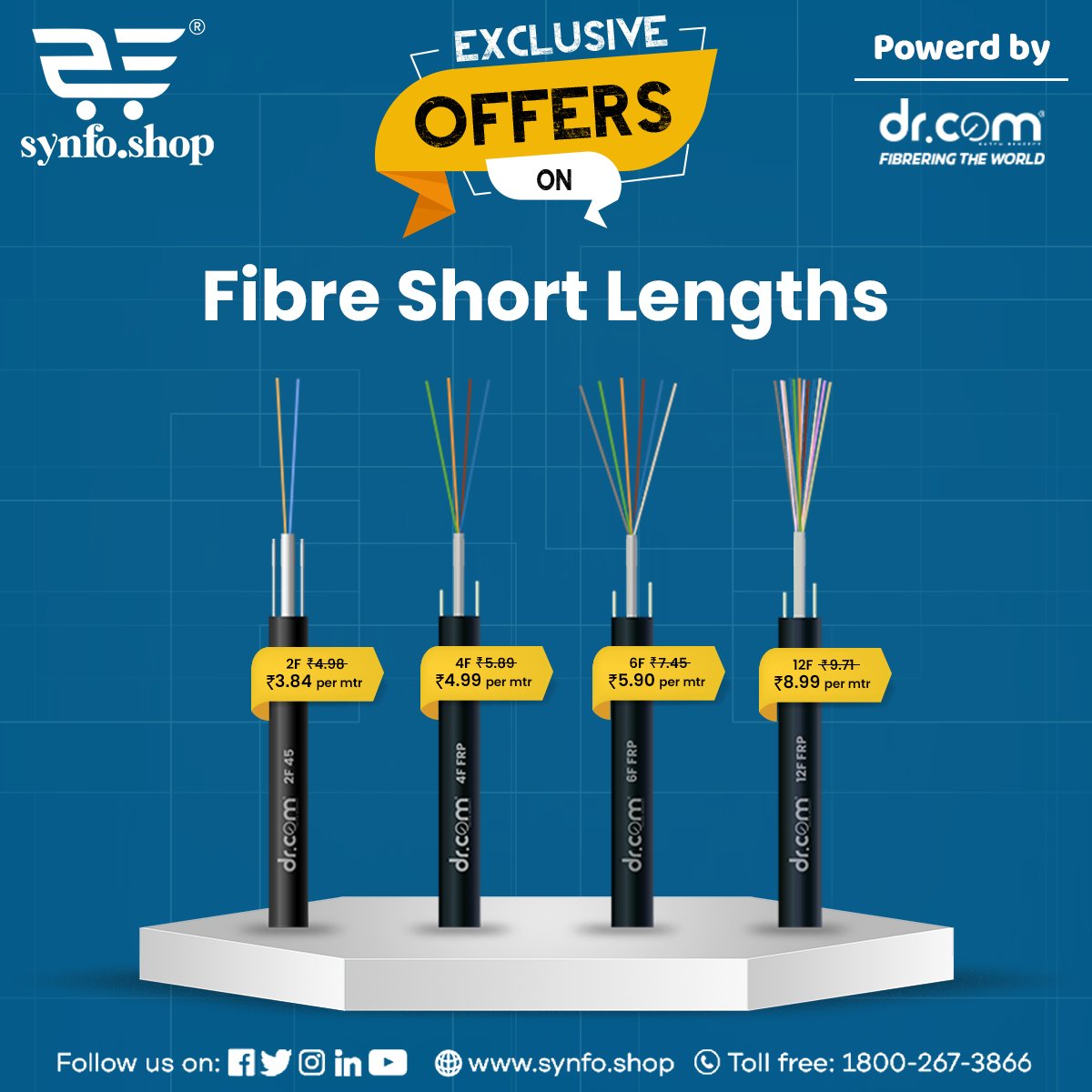 SynfoShop's tweet photo. 🎉Upgrade Your Network with Top-Quality Fibre Cables at Unbeatable Prices on https://t.co/Og3ZuCZUyk!🎉

Visit https://t.co/Og3ZuCZUyk &amp; get your hands on the finest Fibre Cables the market has to offer.
#synfoshop #b2bportal #ITNetworkingProducts #FibreDeals #CutLength #Reliable https://t.co/Ox3XHdsIhv
