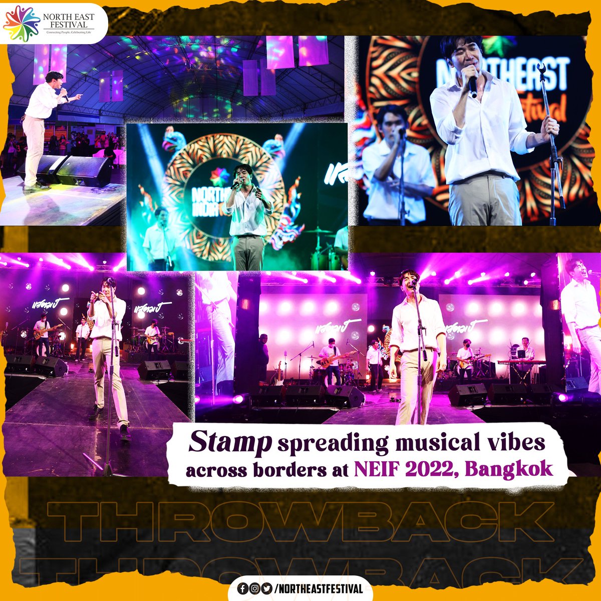 NEFofficial_'s tweet image. Flashback to the night when Stamp set the stage on fire at North East India Festival 2022, leaving Bangkok craving for more music! 

#neif #BANGKOK #stamp #ASEAN #SoutheastAsia #Thailand #northeastindia #music #culture #Unity #throwback