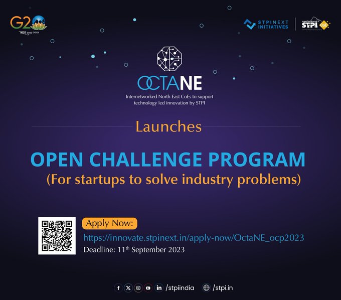 ImphalStpi's tweet photo. #STPIOctaNE CoE is inviting applications from tech #startups/ #entrepreneurs for OCP in domains including #IoT in Agriculture, #Animation, #AR/#VR, #Gaming, #DataAnalytics &amp; #AI, #HealthTech, #AgriTech and #Drone Technology.   Apply now at: https://t.co/w4NefXt1l2…
@arvindtw https://t.co/uGiKVcdkkF