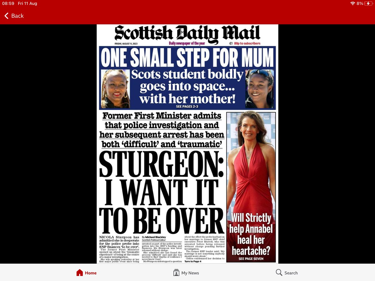 Sturgeon said she found the police investigation &amp; her arrest both difficult and traumatic. That’s nothing to what the majority of Scots experienced when the little SNP dictator was destroying our country. Scotland is a better place without her…now let’s rid Scotland of the SNP.
