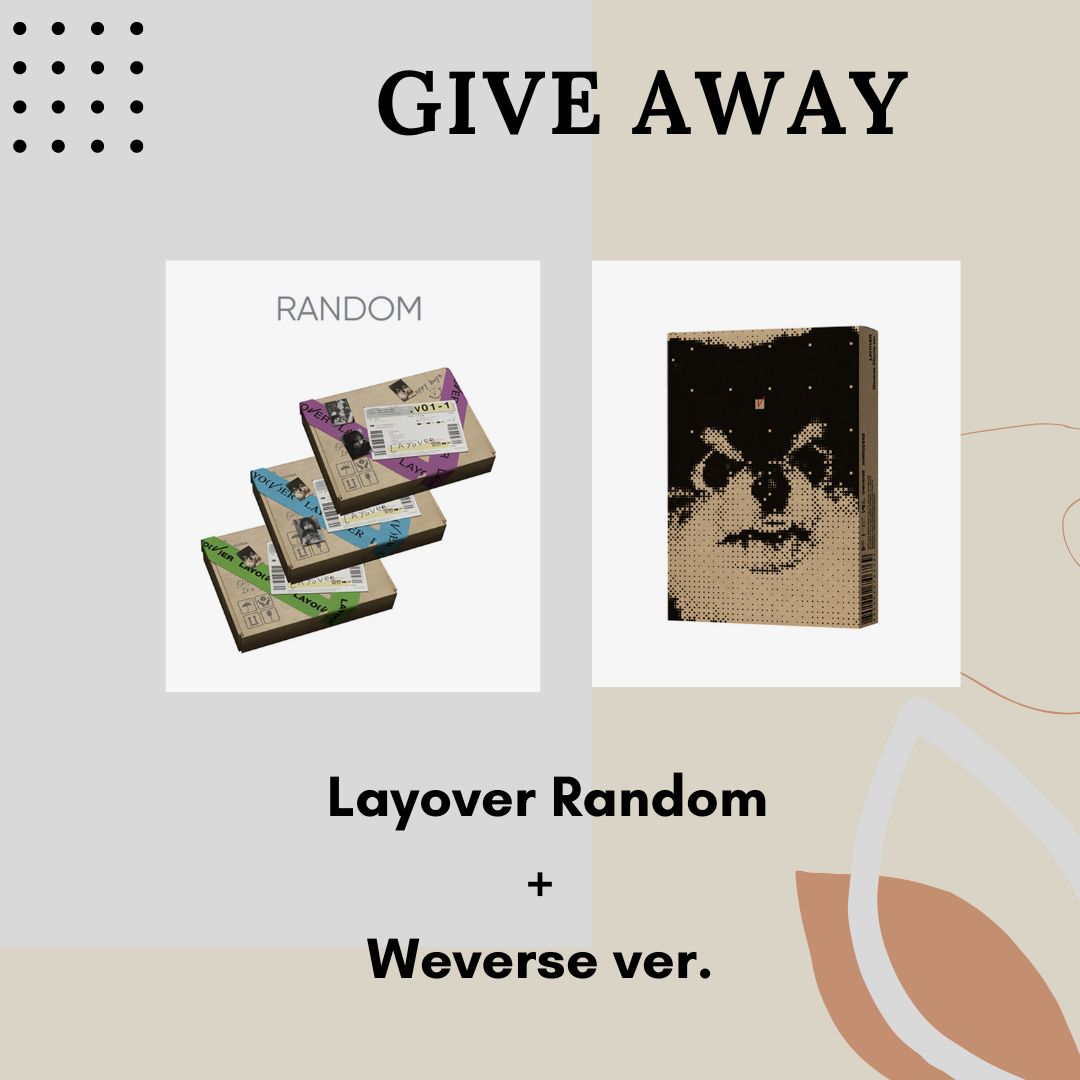hanikraddress's tweet photo. V(BTS) 'Layover'(Random) GIVE AWAY💫

Get a chance to win💓 
✨'Layover'(Random) ALBUM 1 pcs ✨

1. Follow @hanikraddress

2. ❤, Retweet, Tag the our pinned tweet / ❤ this tweet

3. Tag your 3 friends🐰🐶🐹

📅 Close: August 30th 23:59

 #hanievent https://t.co/U11WMdUqEU