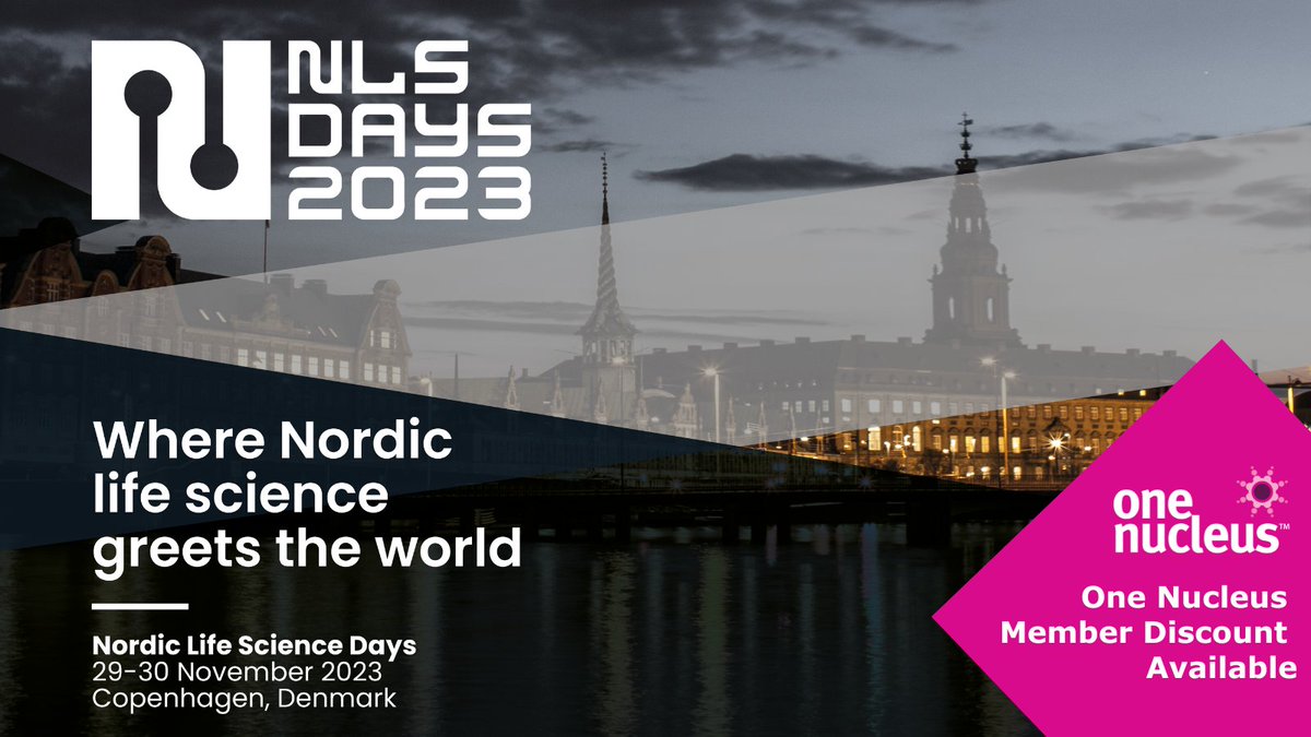OneNucleus's tweet photo. One Nucleus members receive 15% discount off registration to NLSDays 2023, the largest life science partnering event in the Nordics on 29-30 November.
Save even more by registering before the 31 August.
Find out more here: https://t.co/azPyYEKI1Q
@nlsdays #nlsdays @SwedenBIO https://t.co/5URcAzflbS