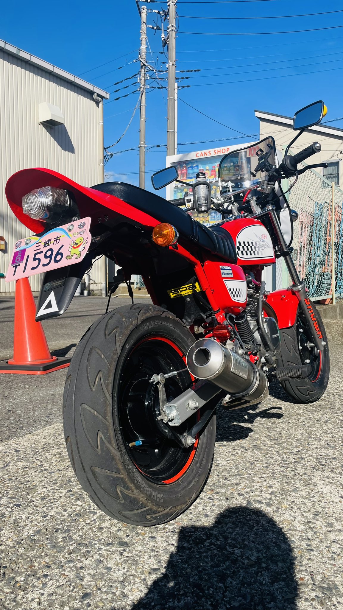風防 単車 原付 新幹線風貌 旭風防 新幹線風防 旗棒 セット