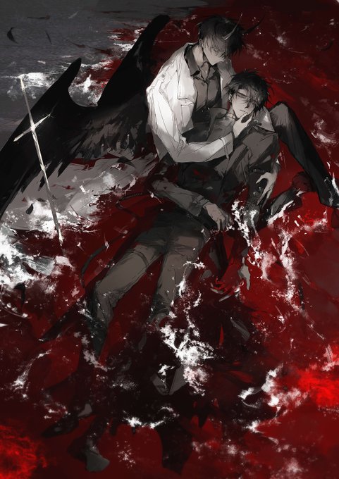 「2boys blood」 illustration images(Popular)