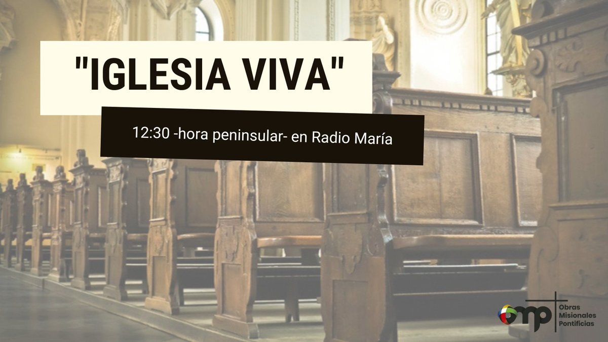 ¿Te gustaría formarte en la misión pero tienes algunas dudas? Hoy, P. Calderón nos habla sobre todas las opciones disponibles en #IglesiaViva, de <a href="/RadioMariaSpain/">Radio María España</a>. Además, tendremos oportunidad de conocer de primer mano la experiencia de Eva María Caro, una joven de 18 años que