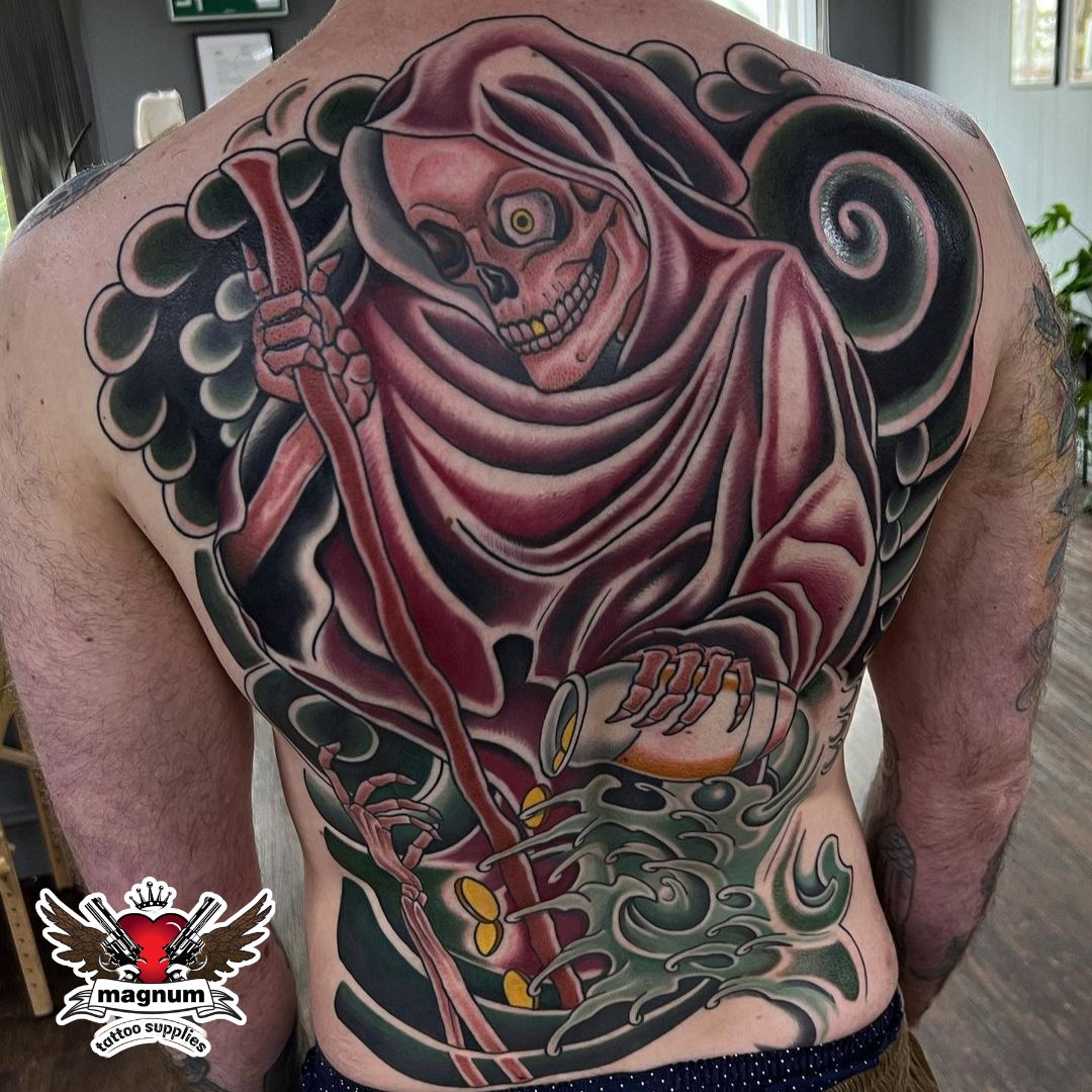 Grim Reaper Back Tattoos