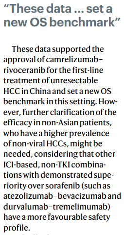 NatRevClinOncol's tweet image. Gastrointestinal cancer: Novel ICI–TKI combination improves HCC outcomes in the phase III CARES-310 trial - nature.com/articles/s4157… #ImmunoOnc #medonc #hpbcsm
