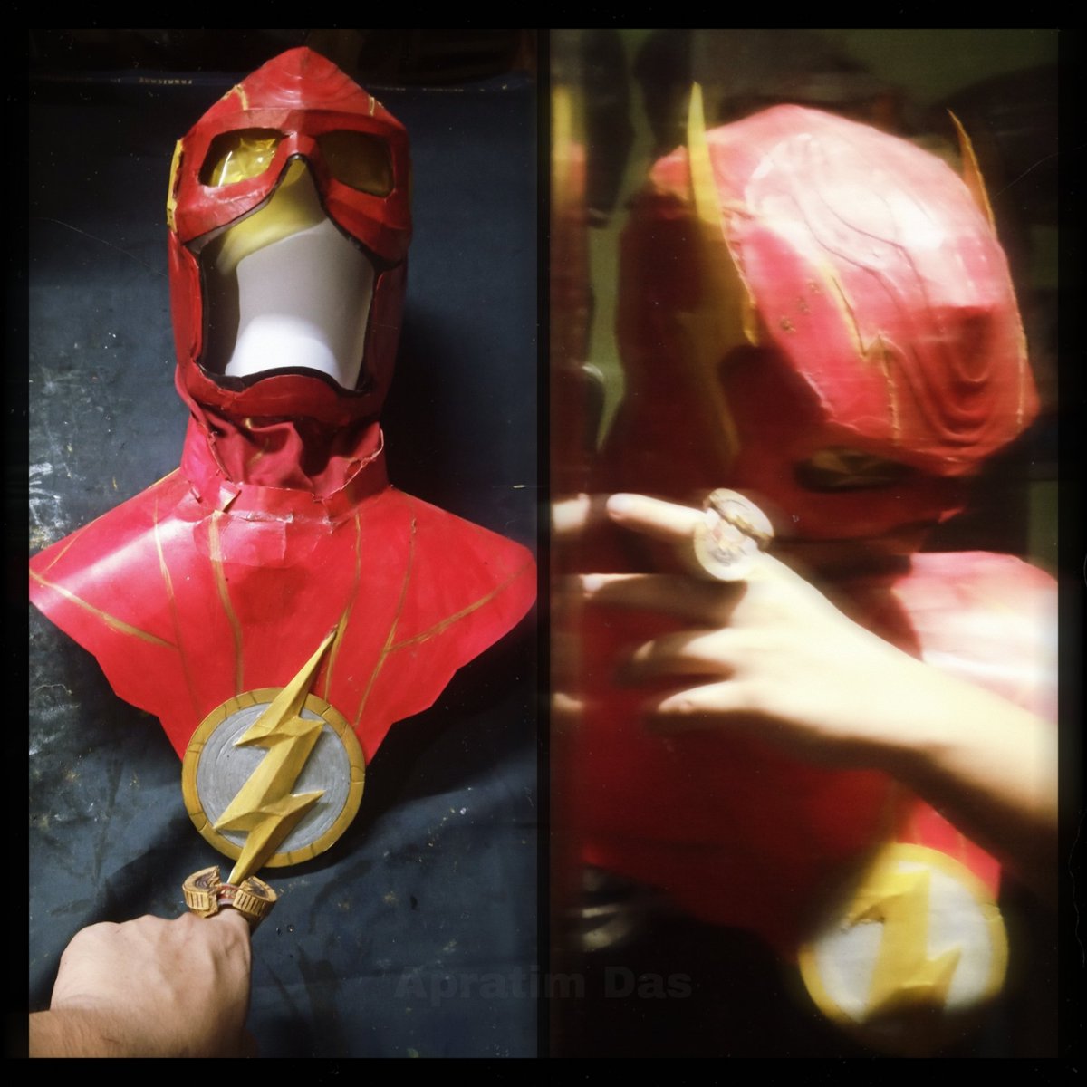 djit92081220's tweet photo. The Flash Ring DIY
#theflash
#theflashmovie
#flashring
.
.
.
.
.
.
Material :
Cardboard/ Mountboard
Color (red, gold, silver )
Glue
Super glue
Etc.
Tutorial Video:....
.
.
.
.
.
.
#theflashring #ring #flash #flashpoint #ezramiller #diy #India #diycrafts #craft #crafts #crafting https://t.co/3eg8uZC5ik