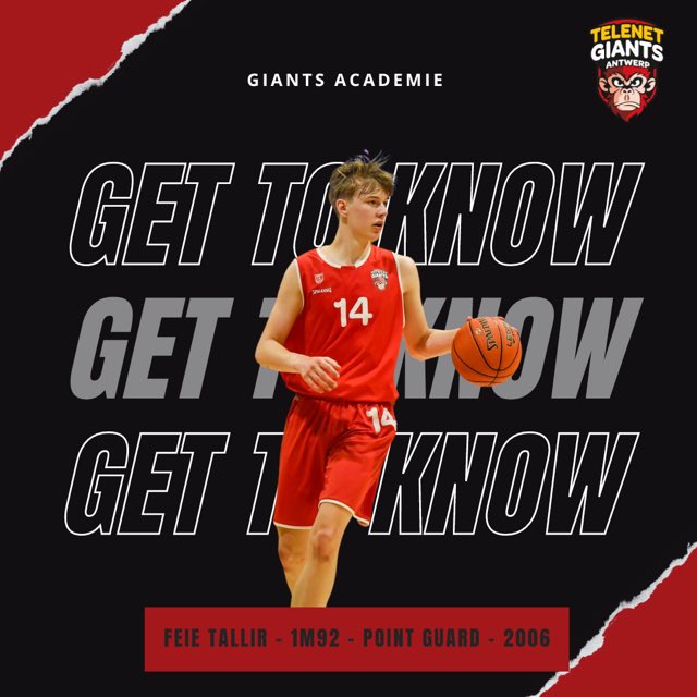 Feie Tallir heeft 3 jaar bijgetekend. Tallir is een 17-jarige en 1m91 grote guard en is van zijn generatie één van de beste point guards van België. De komende campagne gaat de prioriteit naar Antwerp Giants Two in TDM1 en zal hij ook geregeld te zien zijn in het BNXT team.