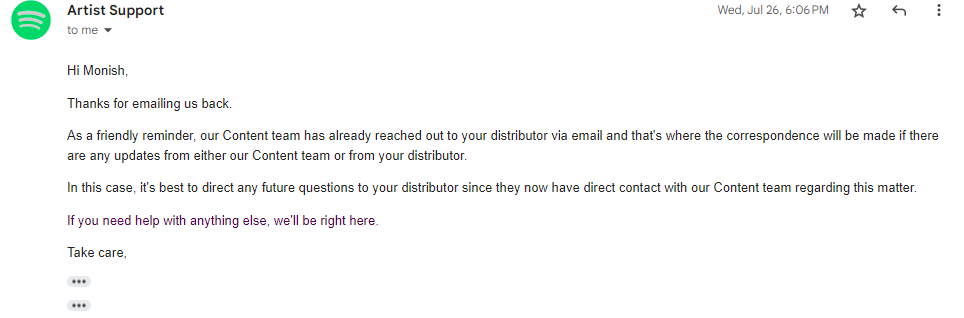 msstudiosoffl's tweet photo. @spotifyartists @Spotify @Dittomusic
@sonymusicindia
Received an email from @sonymusic @sonymusicindia stating that our song #vaathiswag is blocked on my distributor #ditto due to content infringement

Follow Up Screenshots https://t.co/KUjHdbDpsb