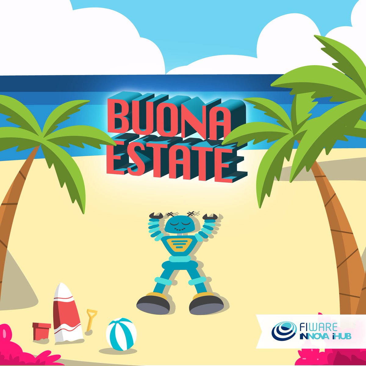 🏖 È tempo di vacanza anche per il nostro Digital #Innovation Hub. Buona pausa estiva a tutti voi 😎

It is vacation time for our #DIH. Happy summer to all of you!

#fiware