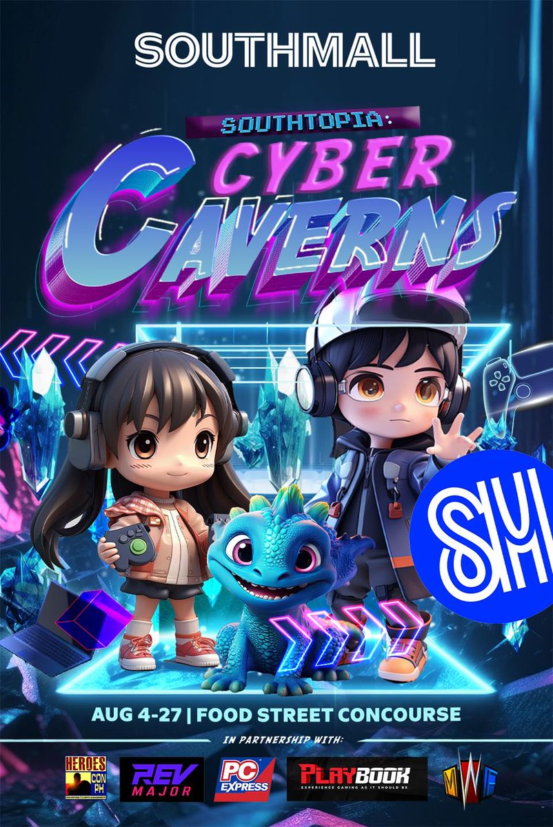 Hey, Southie Gamers! 😎✨ SOUTHTOPIA: CYBER CAVERNS is back with more fun play and exciting activities. Catch your techno hub at @sm_southmall until August 27 and enjoy #AWorldOfExperienceAtSM. 🎮👾🕹 #EverythingsHereAtSM