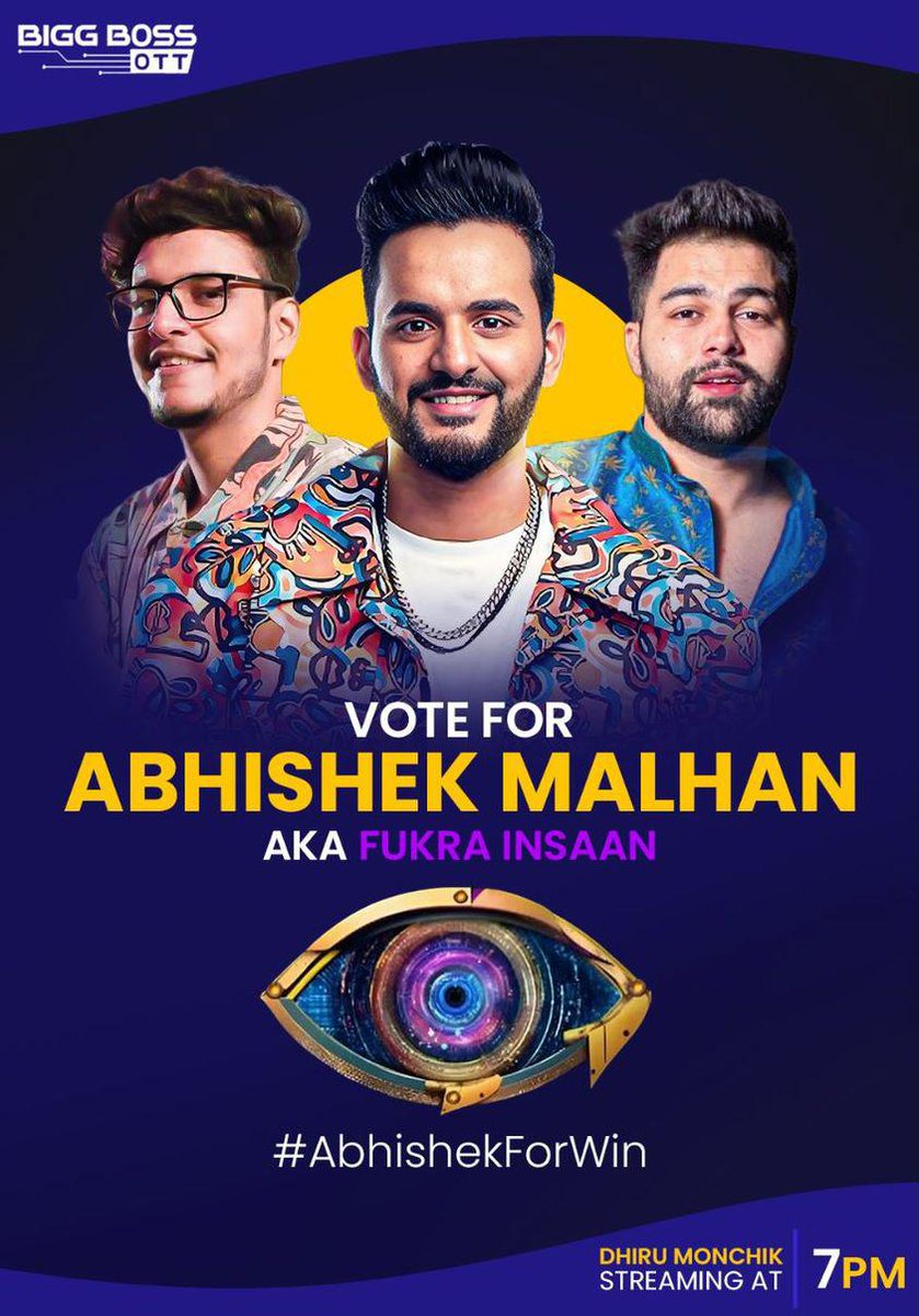 DigiDenizens's tweet photo. guest of @TriggeredInsaan insaan 24hrs live Streem is @mythpat @flyingbeast320
#Kunal, #Nikhil TO SUPPORT FUKRA INSAAN
#ManishaRani𓃵
#Abhisha #AbhishekMalhan𓃵
#BiggBossOTT2 #ManishaRani #FukraInsaan #Elvishraosahab #ElvishArmy #MythPath #TriggeredInsaan #NischayMalhan https://t.co/j2jwlnMcEI