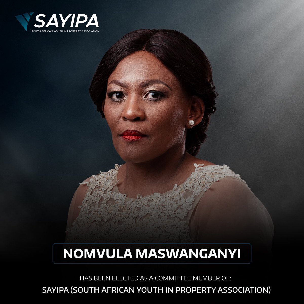 info_sayipa's tweet photo. SAYIPA is truly honored to have Nomvula Maswanganyi as a part of our team!ππΎ
She is currently a Principal of a Real Estate Agency and also serves as a Strategic Advisor to His Royal Highness King Mthimkhulu β
’ of the Amahlubi Kingdom.
#sayipa #youth #africa #kingdom https://t.co/ZhUuiXeJiM