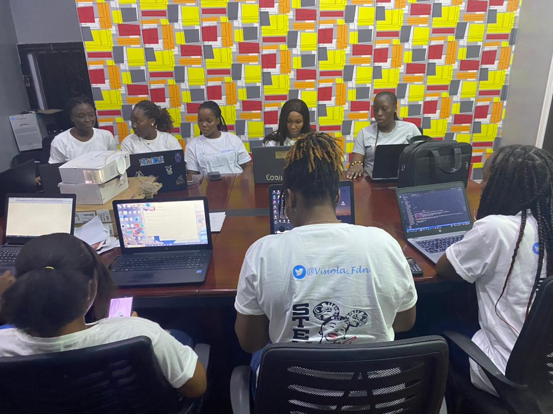 Visiola_Fdn's tweet image. Exciting times at #VisiolaCodingBOOTCAMP! 🌍 Proud to have empowered brilliant minds from Nigeria, Kenya, and Egypt in a 7-week journey mastering HTML, CSS, JavaScript, and React. 🚀 We can't wait to unveil their incredible projects! 🎉 #WomenInTech #FrontendWebDevelopment 🖥💪