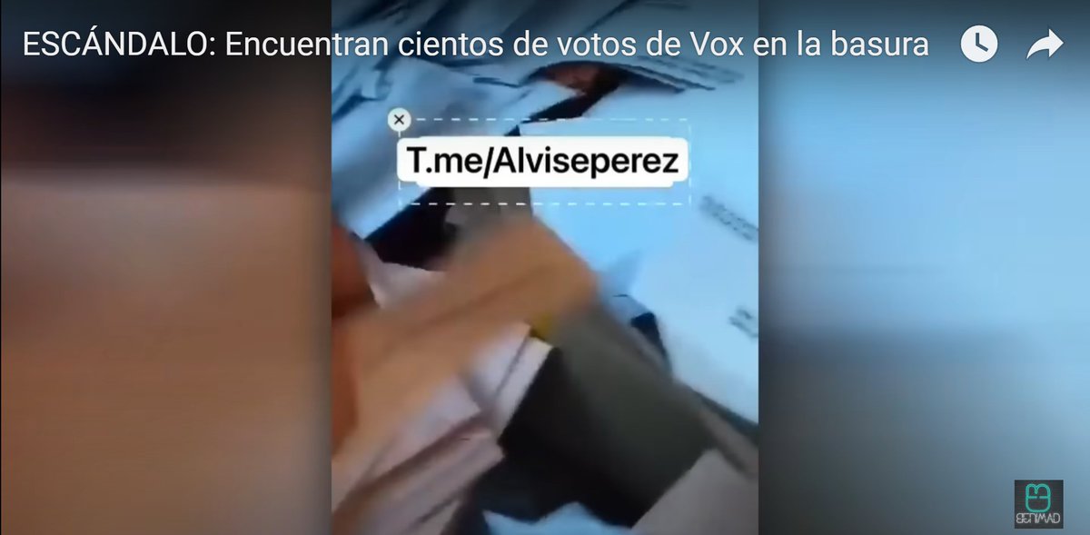 LlampugaBosch's tweet photo. ESCÁNDALO: Encuentran cientos de votos de Vox en la basura https://t.co/gVyNSqgx5b @YouTube 

Tendremos que salir a la calle ¿NO? ¿O tragamos como borregos?

Hay un fulano delincuente, que hizo trampa en la sede socialista.

#FueraVividores
#AutonomiasRobo
#TeamVox🇪🇸 https://t.co/MBWj0obVyv