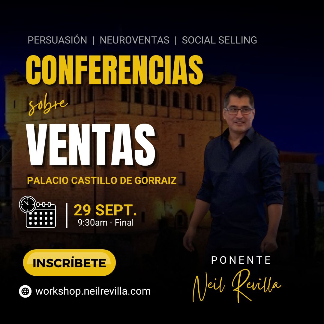 Aprenderás a generar interés y urgencia de compra de forma persuasiva. Puedes ver el programa aquí: workshop.neilrevilla.com