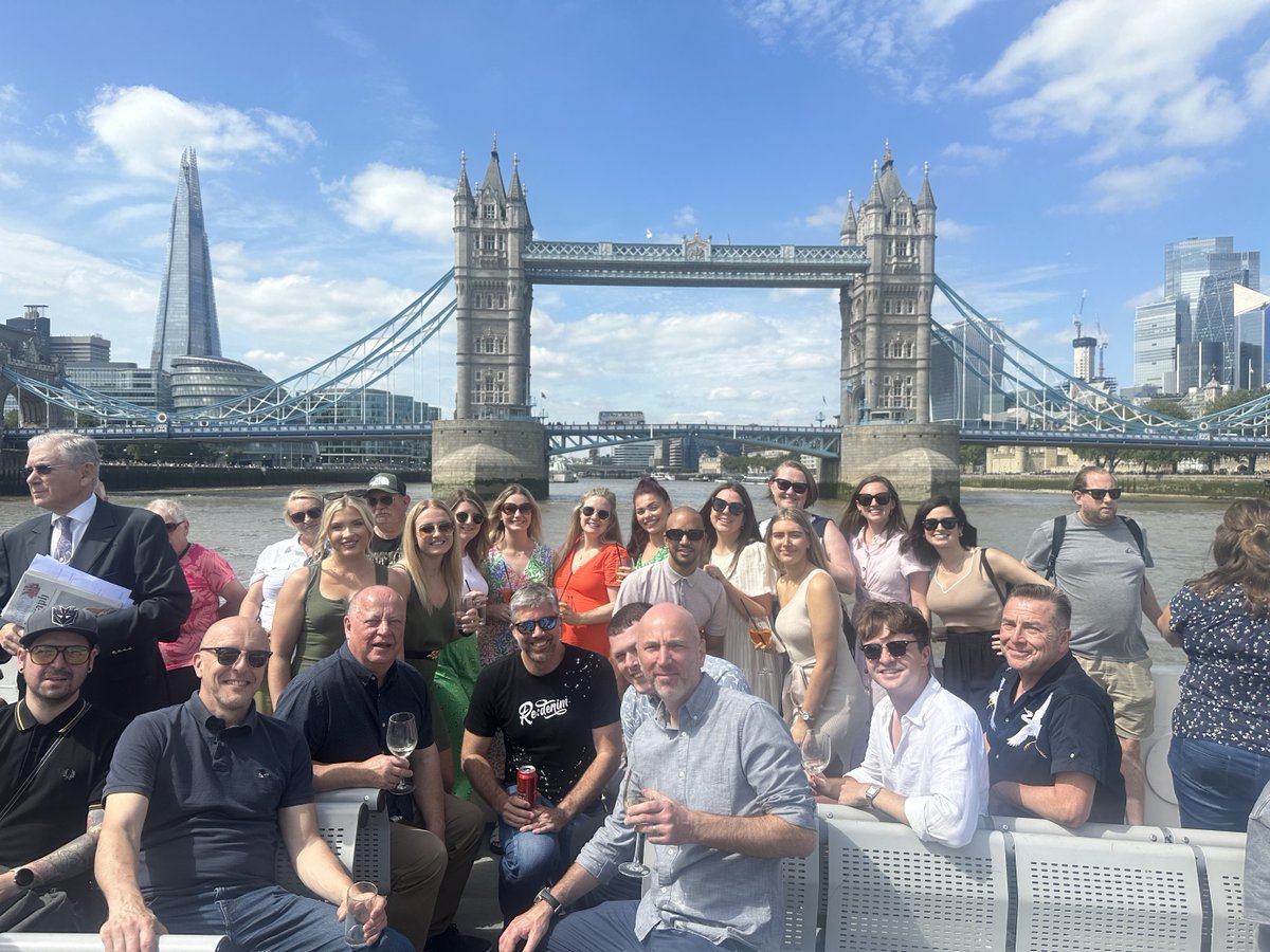 drpgroup's tweet image. It was great weather for our London team ☀️ who enjoyed a boat cruise on the Thames as part of our reward and recognition scheme! Check out some snaps from the day below ⬇️

#DRPGLondon #CreativeComms