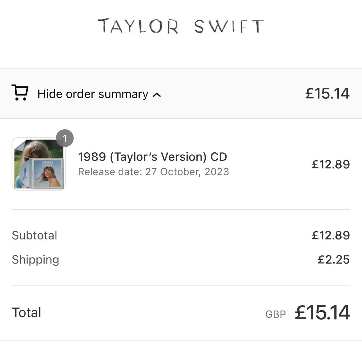 Pvris_Cabello's tweet photo. Working my ass off finally has its perks! #1989TaylorsVersion https://t.co/JzSVtiChYp
