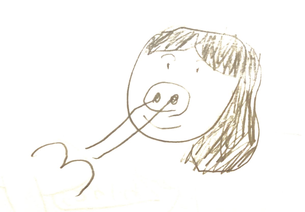 mimily_m's tweet photo. なんでしょう？
#なぞなぞ
#小学4年生 作品 https://t.co/xt18ljRLPK