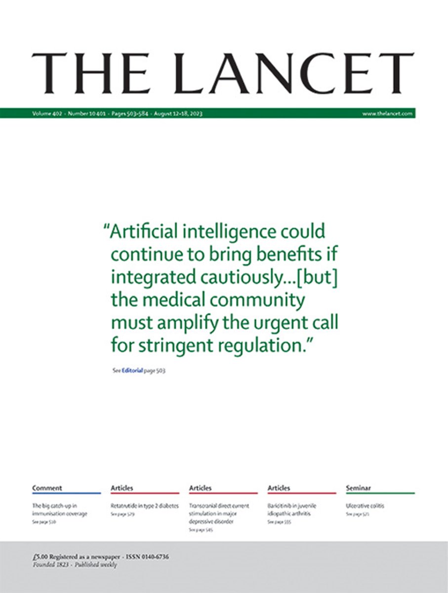 How can the medical community navigate AI's substantial challenges to realise its health potential?

On the cover this week, our Editorial explores this important question.

Find this and more in our latest issue: hubs.li/Q01-NG5v0