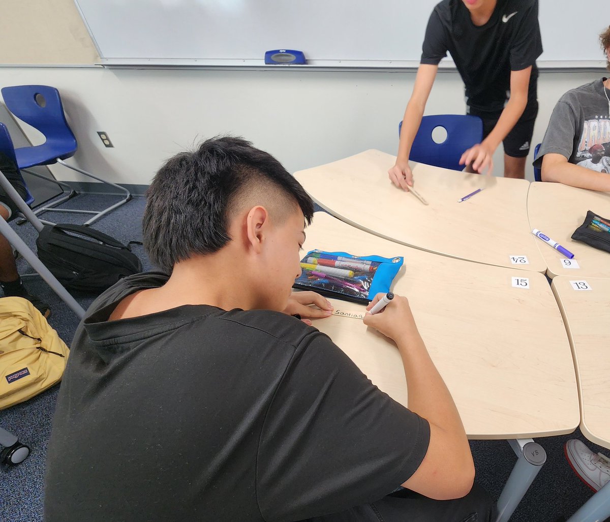 fhs_esl's tweet photo. It is a great feeling when you see #popsiclesticks being used on #day2 of #backtoschool! In Coach Miller's classroom @mill2829 #Algebra1 #All students have a #voice in #Discussion
How do you make sure all students have a voice in your #classroom? @FHSRaccoons @FISD_EB https://t.co/02ha9AsJkB