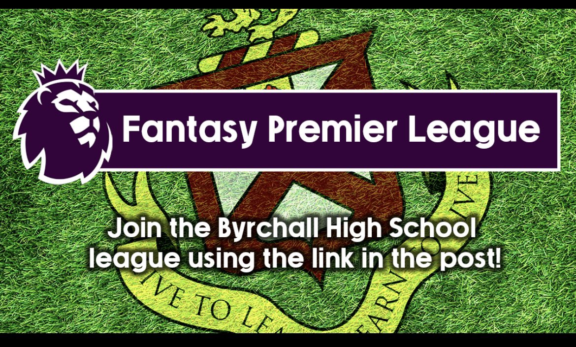 Calling all Byrchall Students.  Get your Fantasy Football teams in for the staff v student league.  Can you beat current champ Mr Pep Gregory? <a href="/byrchall/">Byrchall High School</a> <a href="/ByrchallPE/">Team Byrchall</a> 

fantasy.premierleague.com/leagues/auto-j…