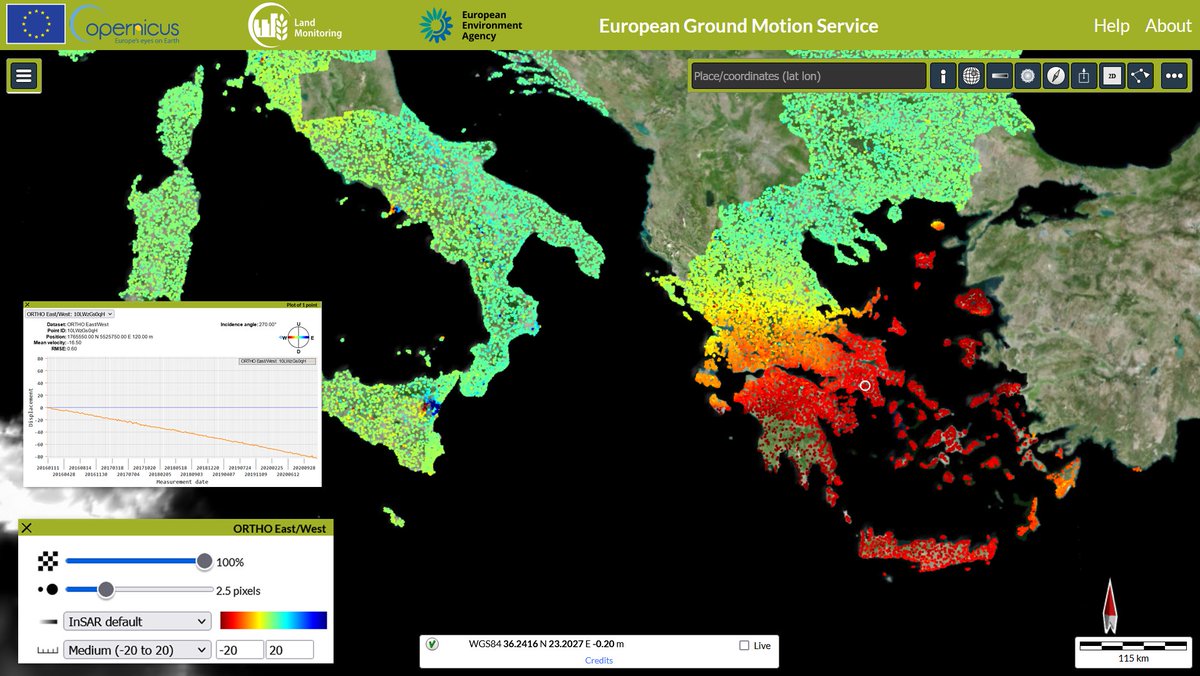 CopernicusEU's tweet photo. #DYK our #CopernicusLand Service monitors ground motion with millimetre accuracy? 🗺️

With this info, we can study natural and human-induced slow-moving ground deformation like landslides, subsidence due to groundwater exploitation and more

➡️Learn more: https://t.co/iekTBCbfjH https://t.co/C4cidKECyh
