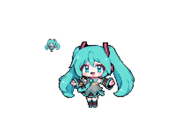 미쿠다요 #pixelart #pixel #pixelartist #ドット絵 #픽셀아트 #HatsuneMiku #初音ミク #VOCALOID
