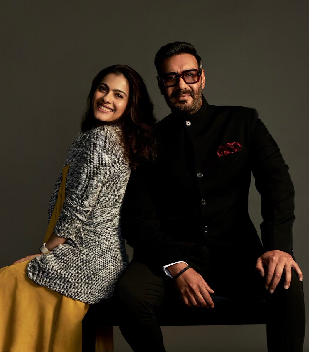 ajaydevgn's tweet photo. @itsKajolD laughing for the two of us 😁♥️ https://t.co/Z1DdRb9SCQ