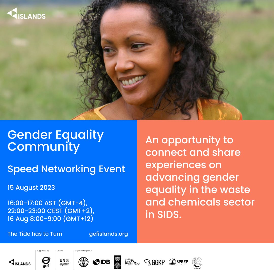 Join the ISLANDS Gender Equality Community – Speed Networking Event!

Join us live on the Gender Equality Community on August 15 at 16:00 (AST), 22:00 (CEST), 16 August 08:00 (GMT +12).
No registration is needed: thegreenforum.org/group/258/stre…