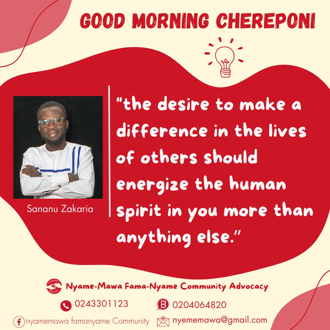 ZakariaSananu's tweet photo. #Goodmorningchereponi
#NyameMawaFamaNyame https://t.co/rtQ7ySaxKV