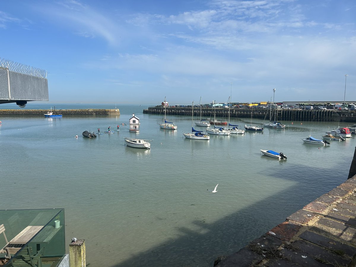 Wonderful to have a beautiful summer’s day so our beloved Folkestone looked at its very best. We had friends visiting from China &amp; Hong Kong. They’re ex-students and we clicked together again after decades as if we had seen each other just last week. &amp; yes, they love Folkestone!