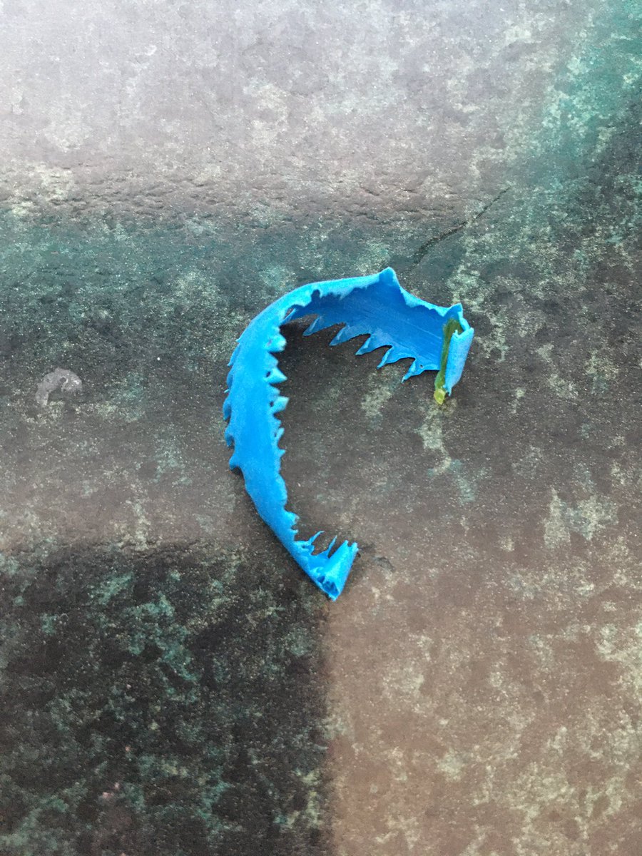 ktbraybrook's tweet photo. @sainsburys I found this blue piece of silicone/plastic in my spring greens! 😦 https://t.co/QlOO2VMqlW