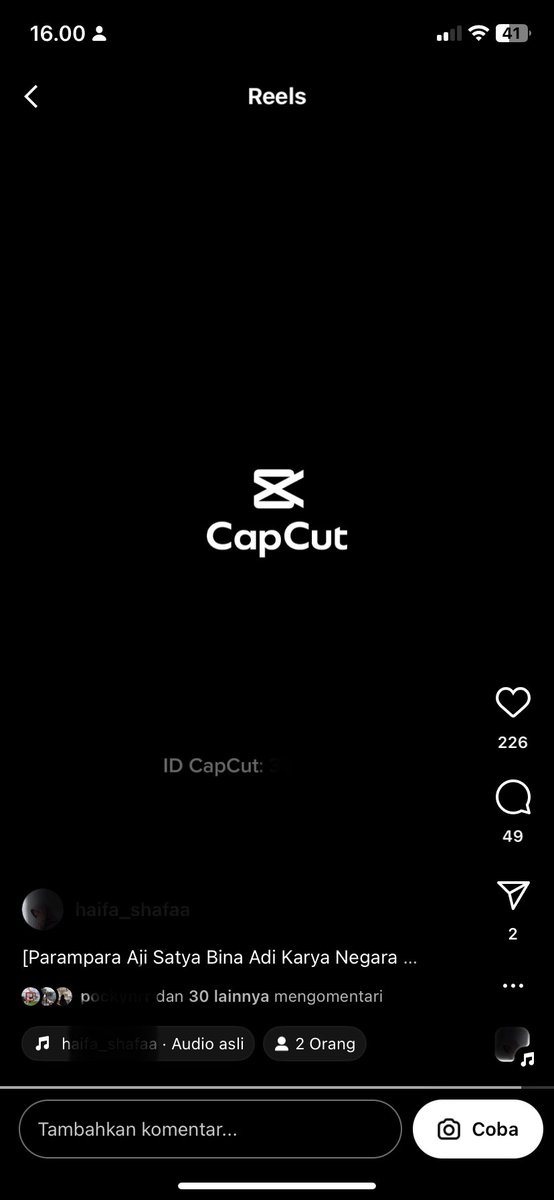 yeppieay's tweet photo. kalo aku logo capcut nya lupa belum tak cut dan udah keupload 😁☝🏻, terus kata temenku begini 🙂 https://t.co/XTcMZMoR2U