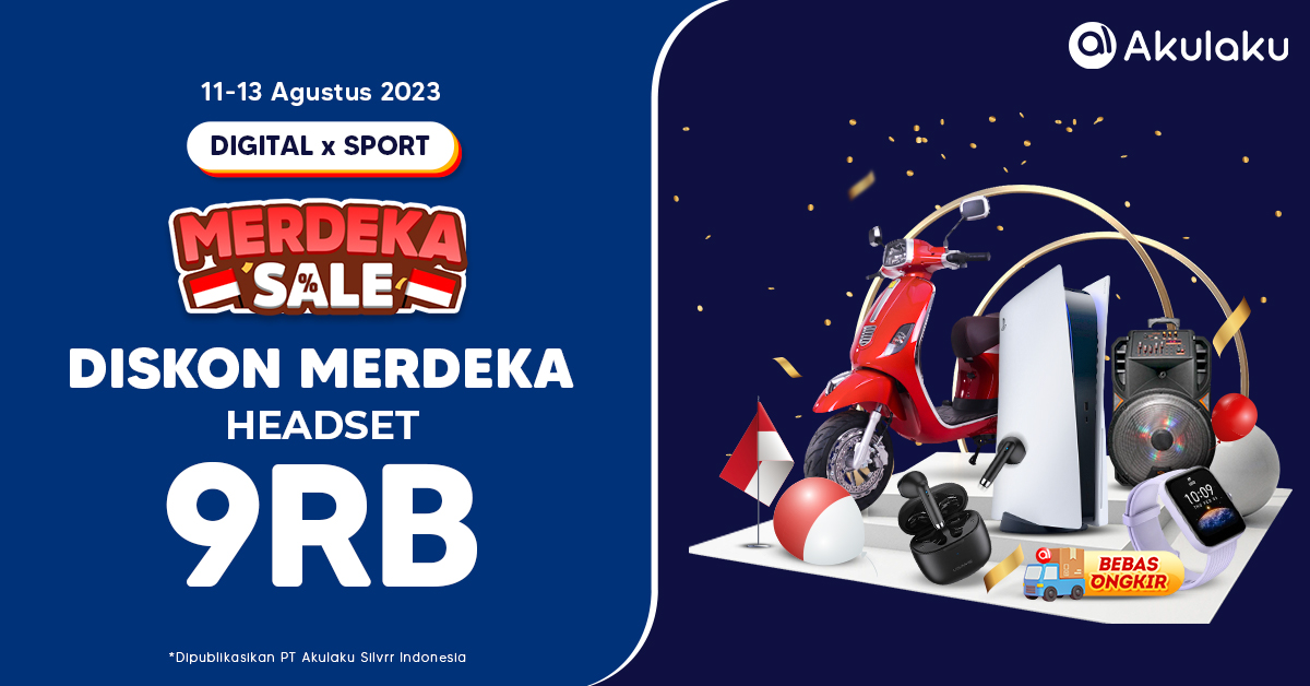 akulakuID's tweet photo. HADIAH 17AN HARUS ANTI MAINSTREEM๐ฑ
Buruan order di sini https://t.co/bZXYFz1JmJ buat hadiah 17an dirumahmu mumpung lagi DIKSON MERDEKA HEADSET CUMAN 9RB๐ง
#DiskonMerdeka #MerdekaSale #PengenApaSemuaBisa #AkulakuIndonesia https://t.co/SLGGSaEPBs